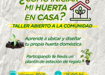 TORNQUIST: ¿Cómo iniciar mi huerta en casa?’: Taller abierto a la comunidad en el Parque Ambiental