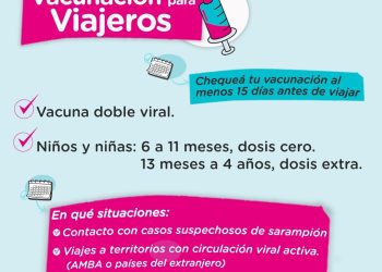 TORNQUIST: Campaña de vacunación contra el sarampión para niñas y niños viajeros