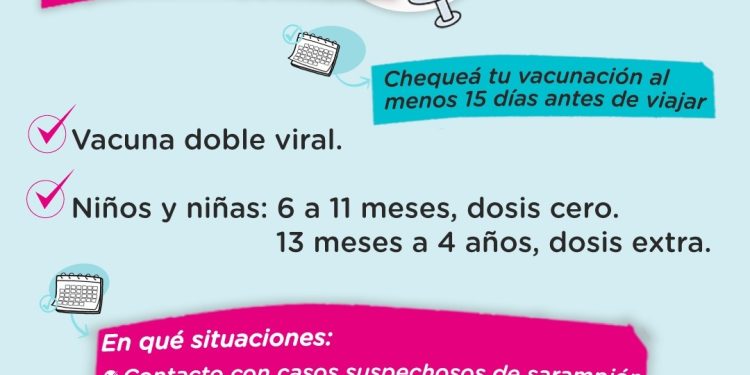 TORNQUIST: Campaña de vacunación contra el sarampión para niñas y niños viajeros