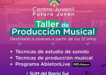 TORNQUIST: Con inscripciones abiertas, continúa en Tornquist el Taller de Producción Musical
