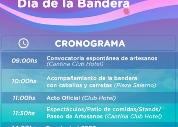 El Día de la Bandera se celebrará en el Club Hotel de la Ventana