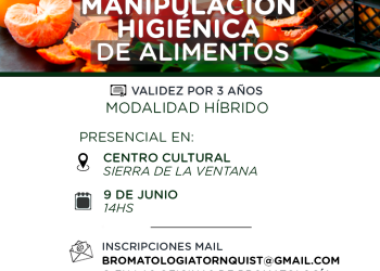 TORNQUIST: Continúa el Taller Municipal de Manipulación Higiénica de Alimentos con modalidad presencial