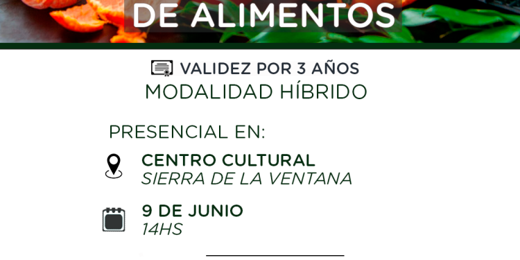 TORNQUIST: Continúa el Taller Municipal de Manipulación Higiénica de Alimentos con modalidad presencial