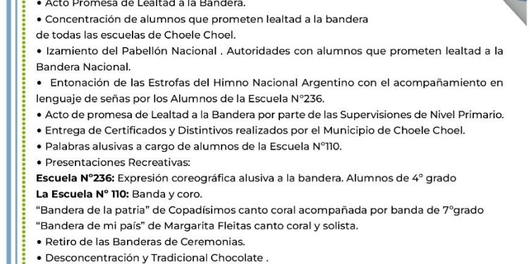 CHOELE CHOEL: Festejamos el Dia de la Bandera