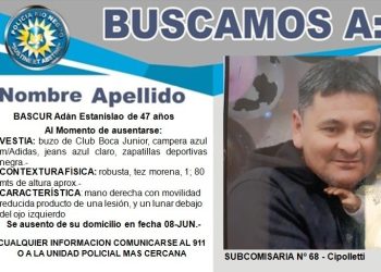 RIO NEGRO: Búsqueda de paradero