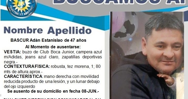 RIO NEGRO: Búsqueda de paradero