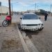 CHOELE CHOEL: En la mañana de ayer jueves, un auto y una moto colisionaron en la intersección de las calles Pacheco y De la Libertad