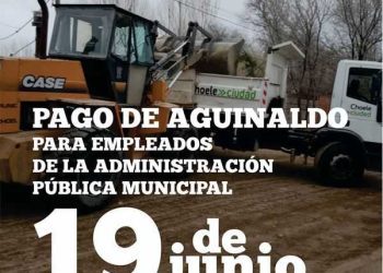 CHOELE CHOEL: La Municipalidad de Choele Choel pagará el aguinaldo el 19 de junio
