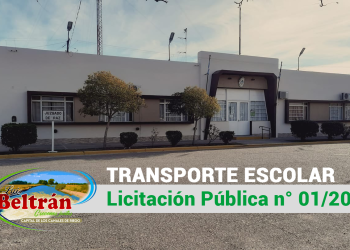 LUIS BELTRAN: 𝐋𝐈𝐂𝐈𝐓𝐀𝐂𝐈𝐎́𝐍 𝐏𝐔́𝐁𝐋𝐈𝐂𝐀 𝐍° 𝟎𝟏/𝟐𝟎𝟐𝟓 ❞𝐒𝐄𝐑𝐕𝐈𝐂𝐈𝐎 𝐃𝐄 𝐓𝐑𝐀𝐍𝐒𝐏𝐎𝐑𝐓𝐄 𝐄𝐒𝐂𝐎𝐋𝐀𝐑❞