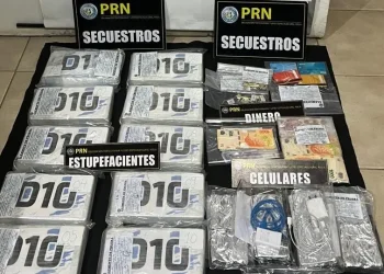 ROCA: Policía secuestró 10 kg de cocaína y evitó 55.000 dosis en las calles