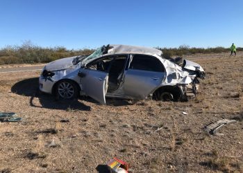 R/N 250: Despiste seguido de vuelco ocurrió en las primeras horas de la tarde del lunes a la altura del kilómetro 245