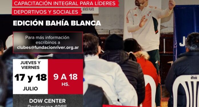 BAHIA BLANCA: Escuela de Formadores «capacitación integral para líderes deportivos y sociales»  El jueves 17 y viernes 18 se llevará a cabo una capacitación gratuita denominada “Escuela de Formadores”.