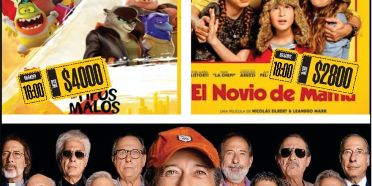 CHOELE CHOEL: Cine con nueva cartelera para este fin de semana  Sábado 23 y domingo 24