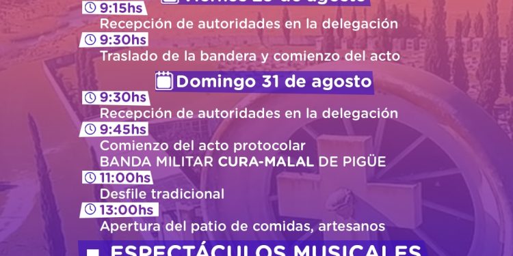 Saldungaray se prepara para el 125 aniversario de su fundaciòn  El viernes 29 y el domingo 31 de agosto, Saldungaray llevará adelante la celebración del 125º aniversario de su fundación.