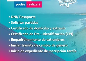 El Registro de las Personas brindará atención itinerante en Tornquist y Sierra de la Ventana