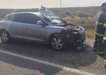 RUTA NACIONALE 22: Una colisión por alcance se produjo en las primeras horas de la tarde de éste viernes