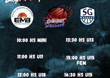 LAMARQUE: Actividad de la Liga Regional Formativa de Básquet mañana sábado 23 de agosto