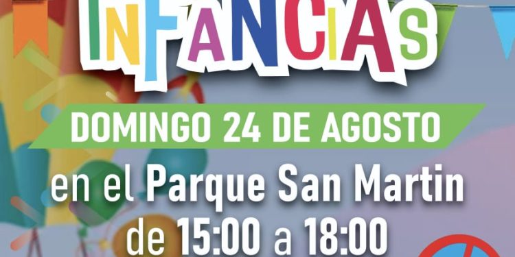 CHOELE CHOEL: Choele celebra a las infancias con una gran jornada en el Parque San Martín  Este domingo 24 de agosto, desde las 15 horas, el Parque San Martín se llenará de música, juegos, bailes y muchas sonrisas. La Municipalidad de Choele organiza una jornada especial para celebrar el Día de las Infancias, pensada para disfrutar en familia y a cielo abierto.