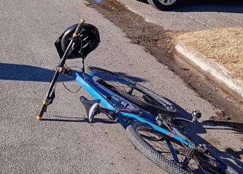 LUIS BELTRAN: Un auto y una bicicleta protagonizaron en la tarde del jueves