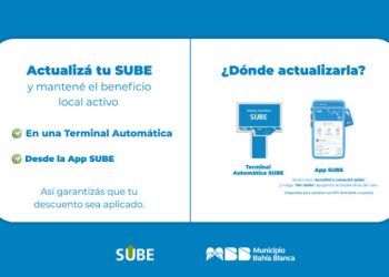 BAHIA BLANCA: Actualización de la Tarjeta SUBE