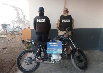 LAMARQUE: Secuestran moto con motor “limado”