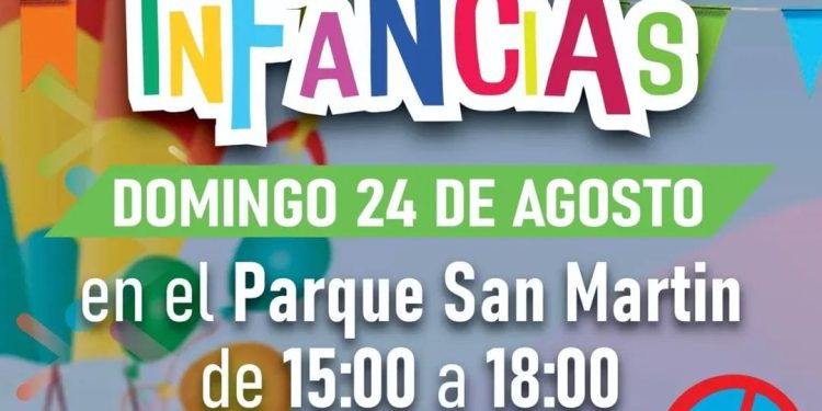 CHOELE CHOEL: Choele celebra a las infancias con una gran jornada en el Parque San Martín  Este domingo 24 de agosto, desde las 15 horas, el Parque San Martín se llenará de música, juegos, bailes y muchas sonrisas. La Municipalidad de Choele organiza una jornada especial para celebrar el Día de las Infancias, pensada para disfrutar en familia y a cielo abierto.