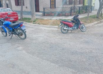 LUIS BELTRAN: Accidente de tránsito ocurrido en la intersección de calles Chacabuco y Belgrano.