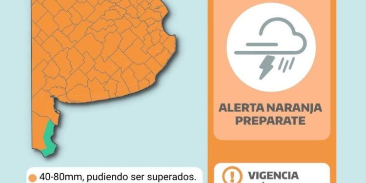 TORNQUIST: Emiten un nuevo alerta naranja para este sábado en el distrito  Tornquist Municipio a través de la Subdireccion de Defensa Civil y Respuesta Inmediata informa informa que el Servicio Meteorológico Nacional, emitió un alerta naranja para este sábado 20 de septiembre en el distrito y la región.