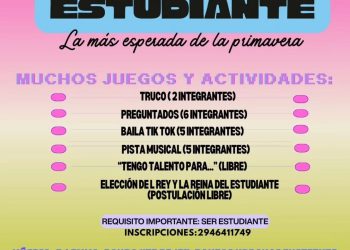 LAMARQUE:  ¡Llega la Fiesta del Estudiante 2025 en Lamarque!