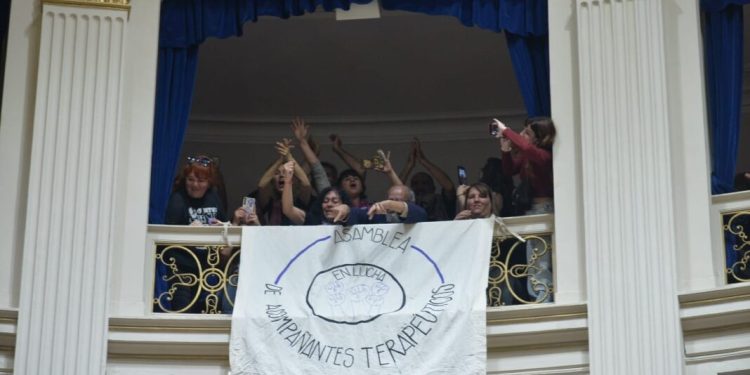 Diputados aprobó la ley que reglamenta la actividad de los acompañantes terapéuticos  La Cámara de Diputados bonaerense le dio media sanción al proyecto que busca reglamentar la actividad de los acompañantes terapéuticos en la provincia.