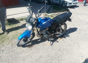 LAMARQUE: Moto y camioneta fueron protagonistas de una colisión