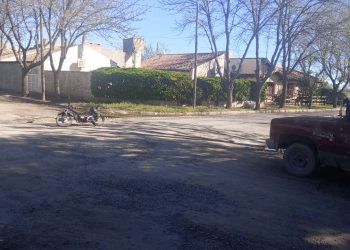 RIO COLORADO: Un accidente de tránsito ocurrido en la ciudad de dejó como saldo un motociclista hospitalizado