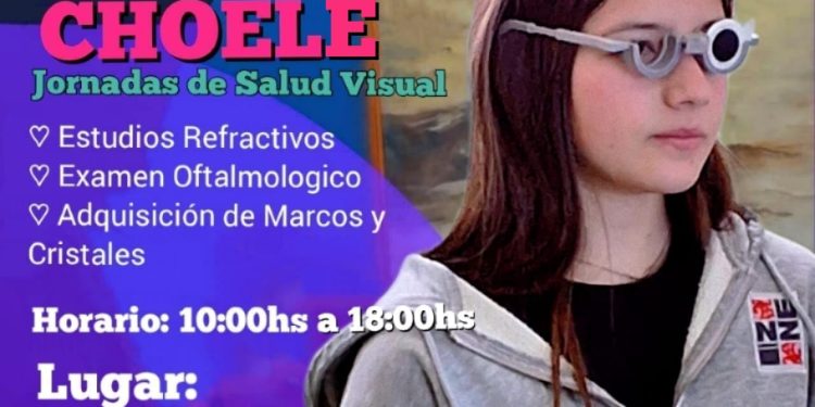 CHOELE CHOEL: Choele impulsa jornadas gratuitas de salud visual junto al equipo de Médicos del Territorio  En el marco de las acciones de prevención y promoción de la salud, la Municipalidad de Choele Choel llevará adelante una nueva edición de las Jornadas de Salud Visual, una propuesta abierta a toda la comunidad que busca garantizar el acceso a controles oftalmológicos y estudios de la vista.
