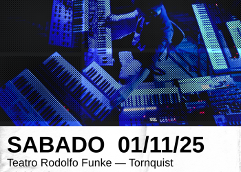 TORNQUIST: Llega al teatro ‘Drune en vivo’, una experiencia de música electrónica analógica  Auspiciado por Tornquist Municipio, el sábado 1 de noviembre tendrá lugar en el Teatro Municipal ‘Rodolfo Funke’ ‘Drune en vivo’, una experiencia de música electrónica analógica.