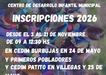 CHOELE CHOEL: Inscripciones CEDIM 2026
