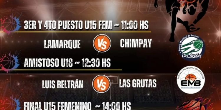 LAMARQUE:  Fin de semana a puro básquet en el Polideportivo  La municipalidad de Lamarque invita a toda la comunidad a vivir dos jornadas llenas de deporte, compromiso y pasión