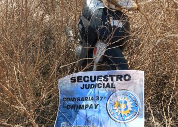 CHIMPAY:  Policía recupera moto robada horas antes