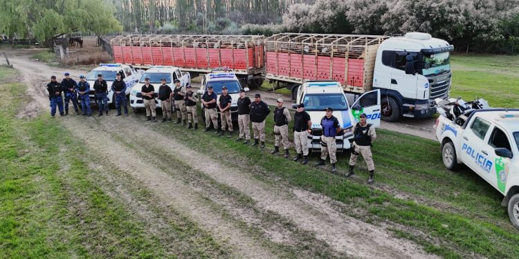 CHIMPAY: Macro operativo por presunto abuso de armas y ganado de dudosa procedencia La policía de Río Negro tuvo una intensa y extensa intervención, durante la jornada de éste miércoles, en la zona urbana y rural de Chimpay.