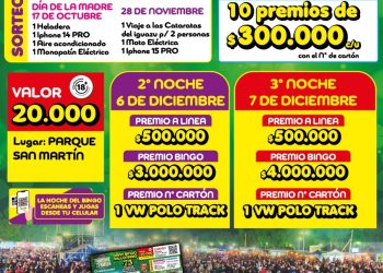 CHOELE CHOEL: Se viene el primer sorteo anticipado del Gran Bingo Millonario de Choele