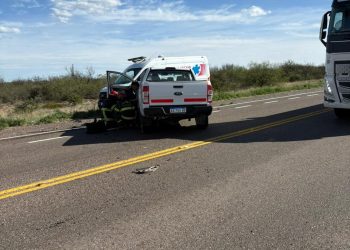 RIO COLORADO: Accidente de transito ocurrido en la intersección de las rutas nacionales 22 y 251.