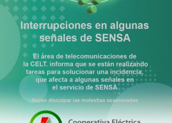 TORNQUIST: Interrupciones en algunas señales de SENSA
