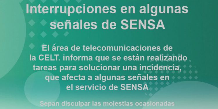 TORNQUIST: Interrupciones en algunas señales de SENSA  Interrupciones en algunas señales de SENSA