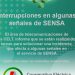 TORNQUIST: Interrupciones en algunas señales de SENSA