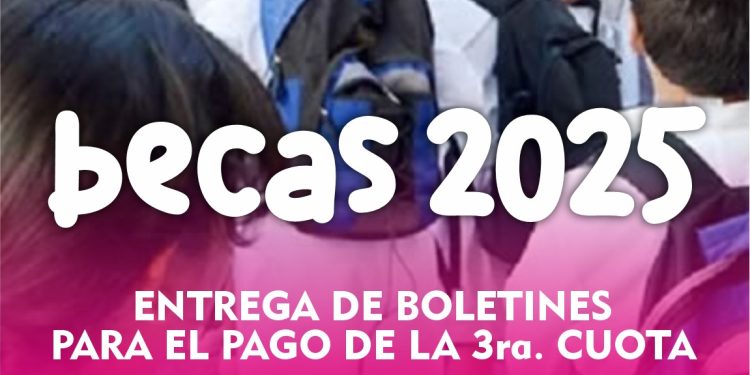 CHOELE CHOEL: Choele Choel inicia la recepción de boletines para el pago de la 3° cuota de las Becas Municipales 2025.  La Municipalidad de Choele Choel informa que desde el lunes 1° de diciembre y hasta el viernes 20 de diciembre se realizará la recepción de boletines escolares correspondiente al trámite previo para efectivizar el pago de la tercera cuota de las Becas Municipales 2025.