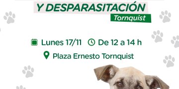 TORNQUIST: Habrá una nueva jornada de vacunación antirrábica y desparasitación