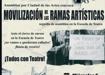 BAHIA BLANCA: Asamblea por Ciudad de las Artes convoca MOVILIZACIÓN DE LAS RAMAS ARTÍSTICAS