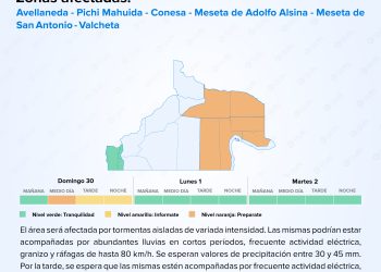 CHOELE CHOEL: ALERTA NARANJA POR TORMENTAS Domingo 30 de noviembre