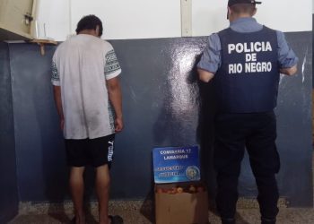 LAMARQUE: Un hombre demorado por el hurto de frutas en chacras