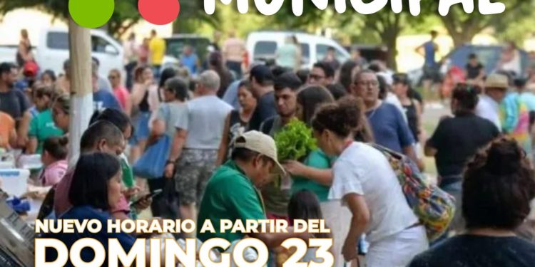 CHOELE CHOEL: La Feria Municipal adelanta su horario por la llegada del calor  Con la llegada de los primeros días de calor en Choele, la tradicional Feria Municipal de Productores, Emprendedores y Artesanos modificará su horario.