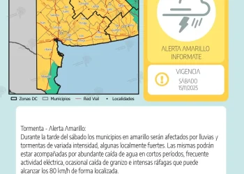 BAHIA BLANCA: Alerta amarilla para el sábado